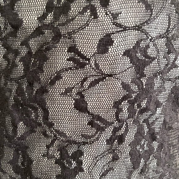 DKNY Signature Black Stretch Lace Camisole/Chemise Medium - Picture 3 of 9